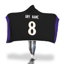 Baltimore Ravens Hooded Blanket - Personalized Any Name & Any Number