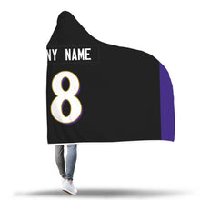 Baltimore Ravens Hooded Blanket - Personalized Any Name & Any Number