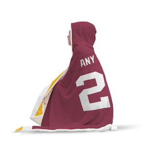 Washington Redskins Hooded Blanket - Personalized Any Name & Any Number