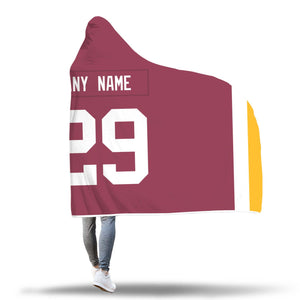 Washington Redskins Hooded Blanket - Personalized Any Name & Any Number