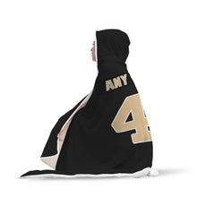 New Orleans Saints Hooded Blanket - Personalized Any Name & Any Number