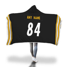Pittsburgh Steelers Hooded Blanket - Personalized Any Name & Any Number