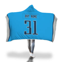 Tennesse Titans Hooded Blanket - Personalized Any Name & Any Number