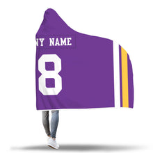 Minnesota Vikings Hooded Blanket - Personalized Any Name & Any Number
