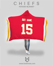 Kansas City Chiefs Hooded Blanket - Personalized Any Name & Any Number