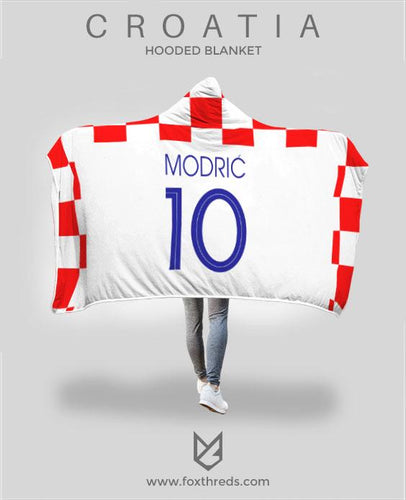 Luka Modrić Croatia Home Jersey 2018 Hooded Blanket - FIFA World Cup