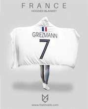 Griezmann France Away Jersey 2018 Hooded Blanket - FIFA World Cup