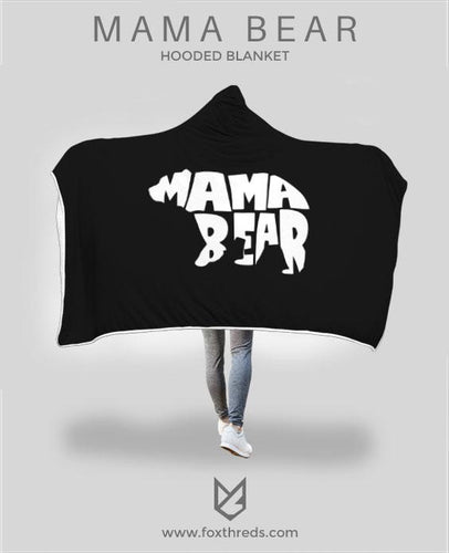 Mama Bear Hooded Blanket