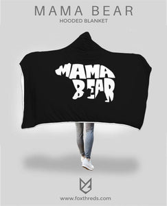 Mama Bear Hooded Blanket