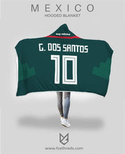 Giovani dos Santos Mexico Home Jersey 2018 Hooded Blanket - FIFA World Cup