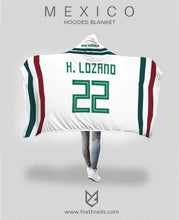 Hirving Lozano Mexico Away Jersey 2018 Hooded Blanket - FIFA World Cup