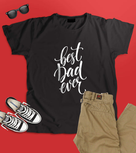 Best Dad Ever T-shirt - Black