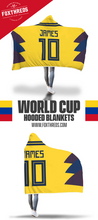 James Rodriguez Colombia Home Jersey 2018 Hooded Blanket - FIFA World Cup