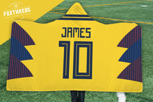 James Rodriguez Colombia Home Jersey 2018 Hooded Blanket - FIFA World Cup