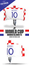 Luka Modrić Croatia Home Jersey 2018 Hooded Blanket - FIFA World Cup