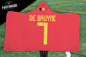 De Bruyne Belgium Home Jersey 2018 Hooded Blanket - FIFA World Cup