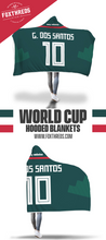 Giovani dos Santos Mexico Home Jersey 2018 Hooded Blanket - FIFA World Cup