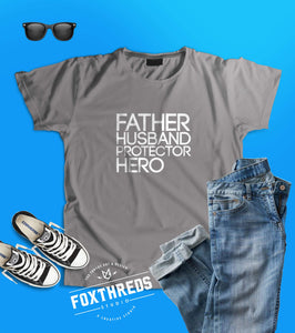 Father Husband Protector Hero T-Shirt