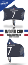 Griezmann France Home Jersey 2018 Hooded Blanket - FIFA World Cup