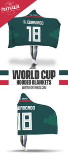 Andrés Guardado Mexico Home Jersey 2018 Hooded Blanket - FIFA World Cup