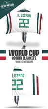 Hirving Lozano Mexico Away Jersey 2018 Hooded Blanket - FIFA World Cup