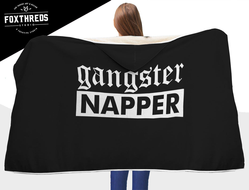 Gangster Napper Hooded Blanket