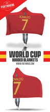 Ronaldo Spain Home Jersey 2018 Hooded Blanket - FIFA World Cup
