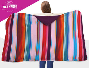 Mexican Sunset Hooded Blanket