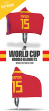 Ramos Spain Home Jersey 2018 Hooded Blanket - FIFA World Cup