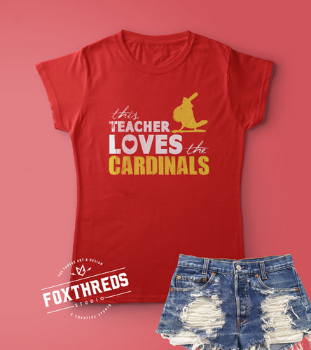 This Teacher Loves the Cardinals T-Shirt