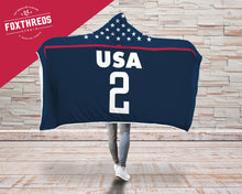 Casey Short USA Women's Soccer Hooded Blanket